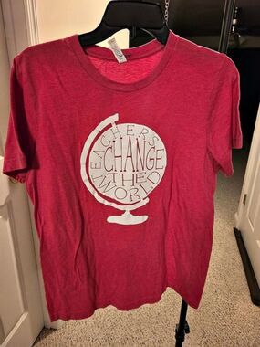 Bella + Canvas Graphic Tee in Red